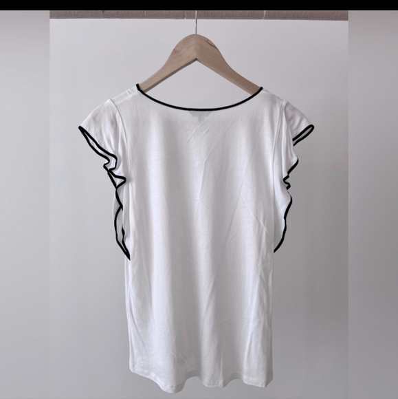 Flowy Top - Massimo Dutti (Size S - White) Silk - Picture 3 of 3